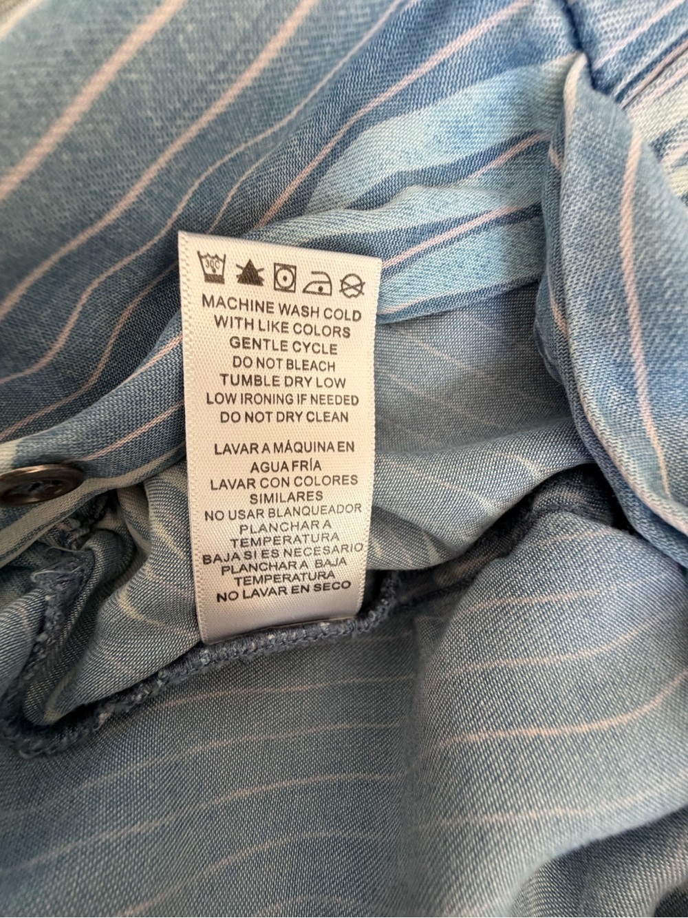 Billy T Light Blue Leaf-Print Short Romper, XS - Picture 11 of 12